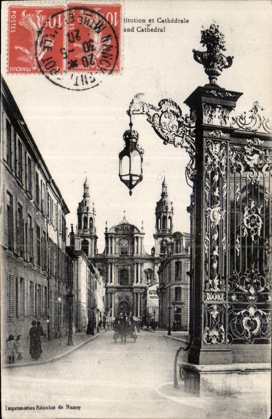 CPA Nancy rue de la constitution est Cathedrale