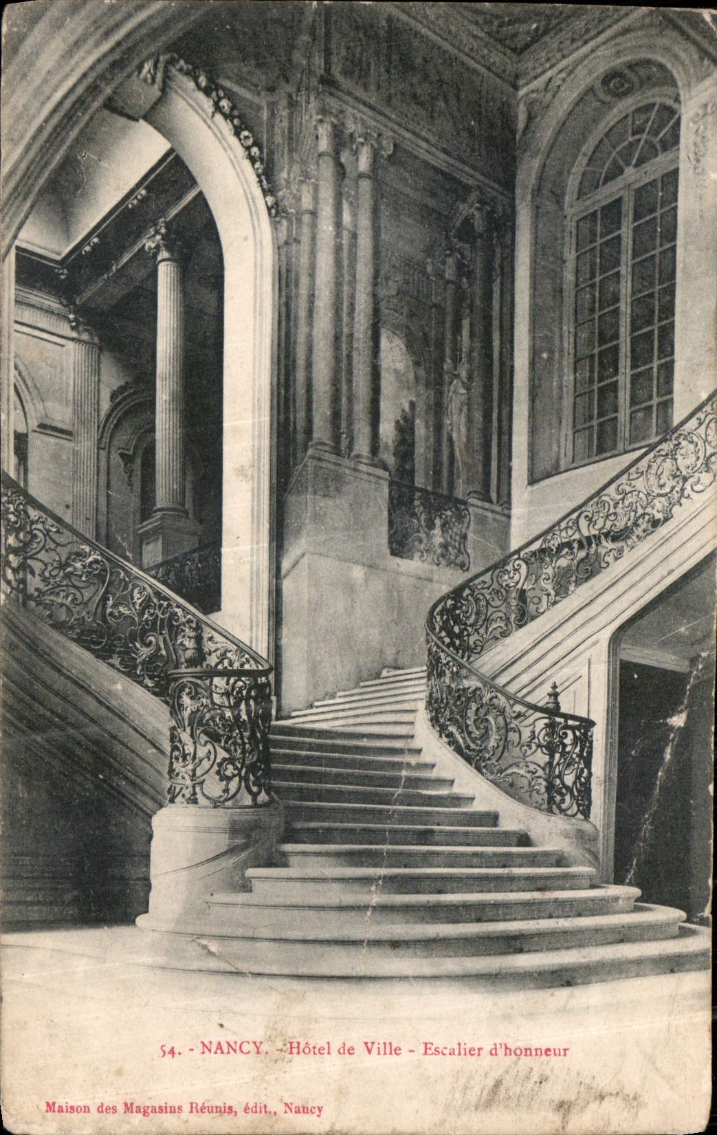 CPA Nancy Hotel de ville Escalier d'honneur 