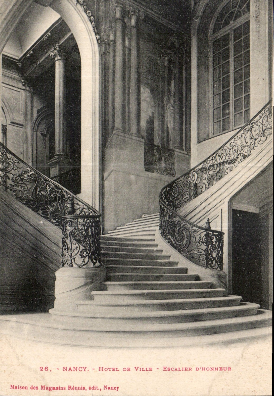 CPA Nancy Hotel de Ville Escalier d'honneur 