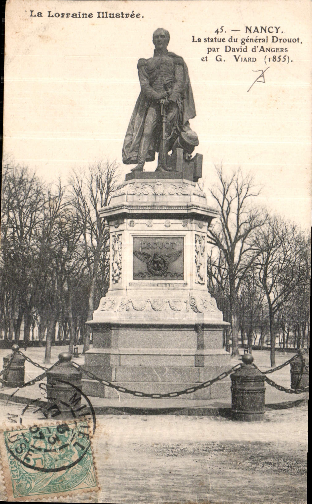 CPA La Lorraine illustree Nancy la statue du general Drouot 