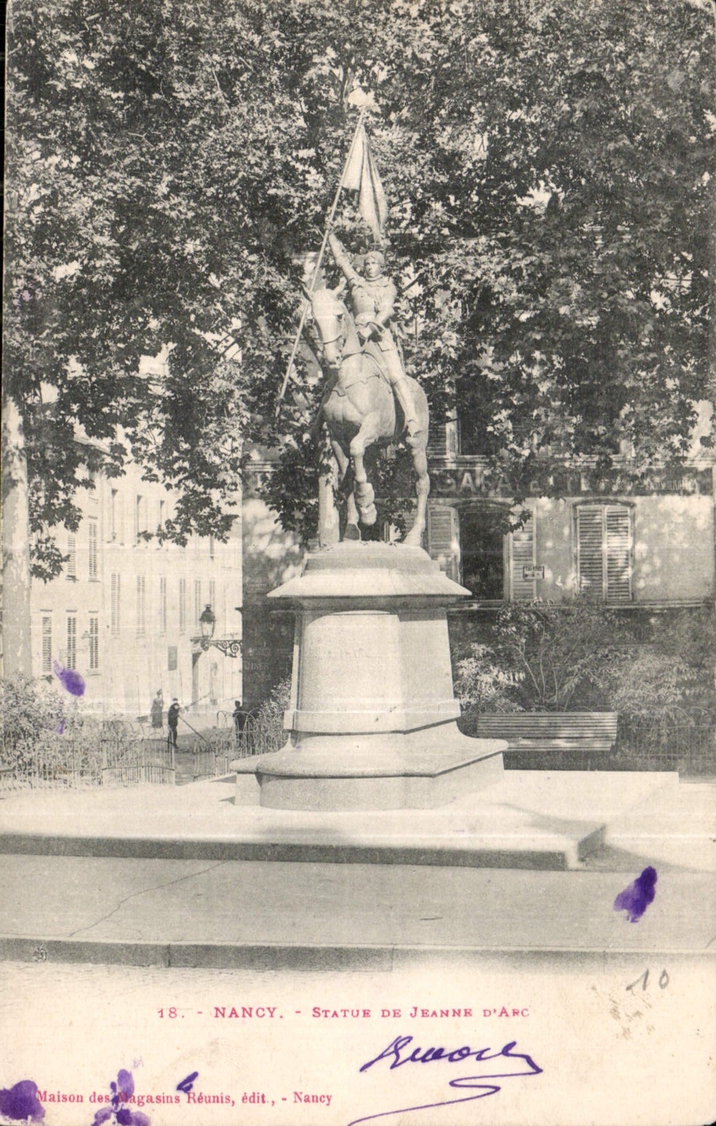 CPA Nancy Statue de Jeanne d'Arc 
