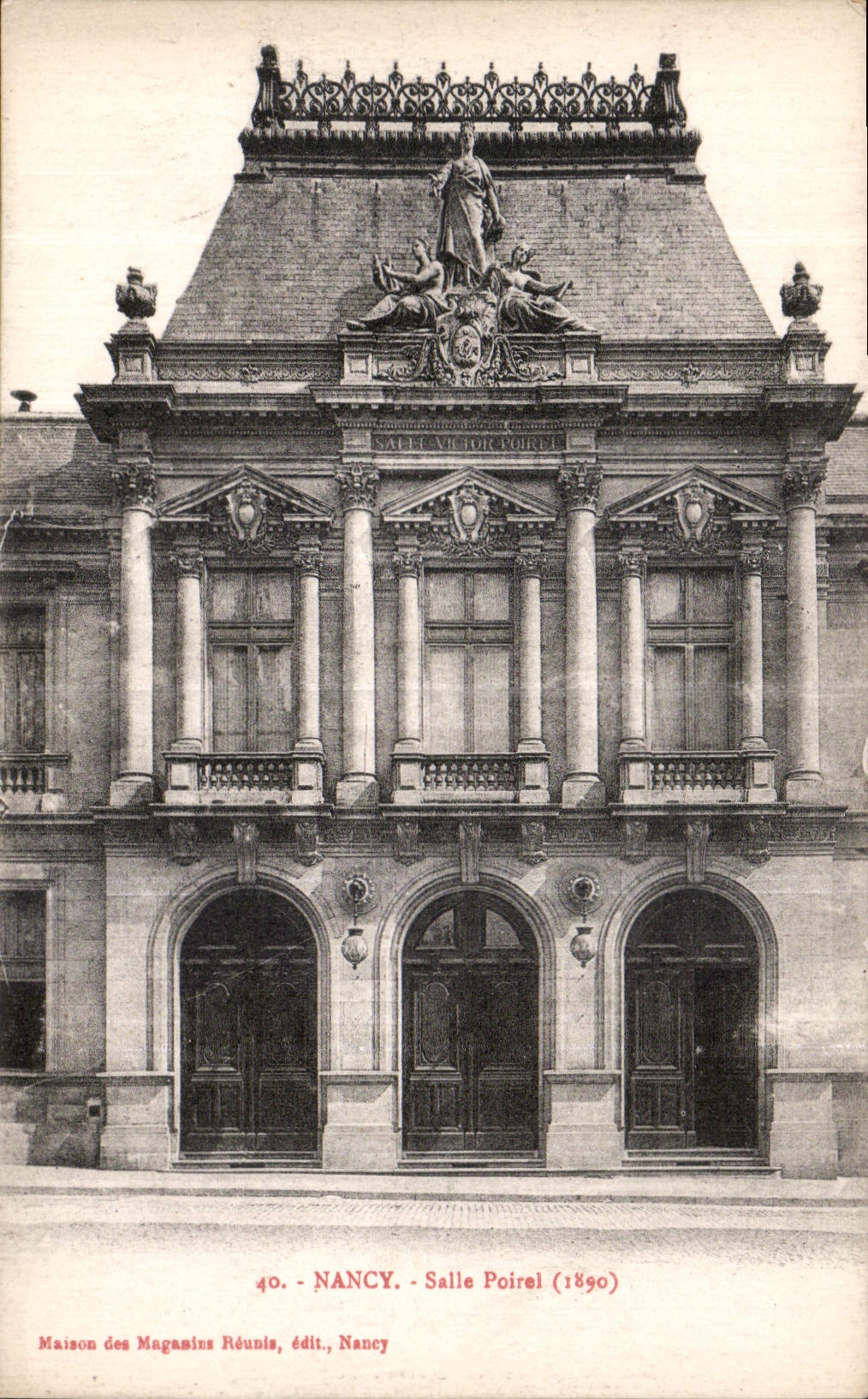 CPA Nancy Salle Poirel 1890 