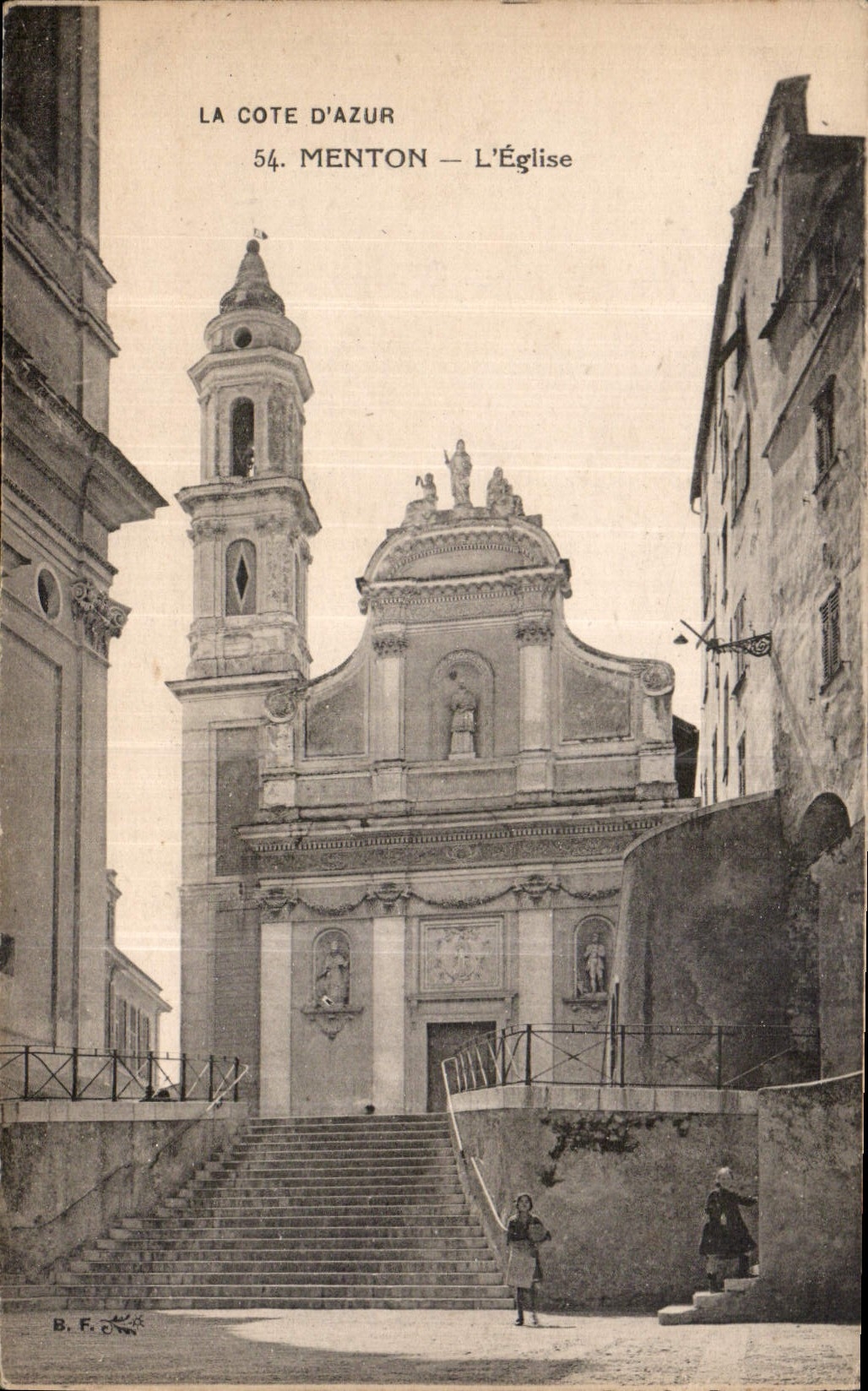 CPA La Cote d'Azur Menton l'Eglise 
