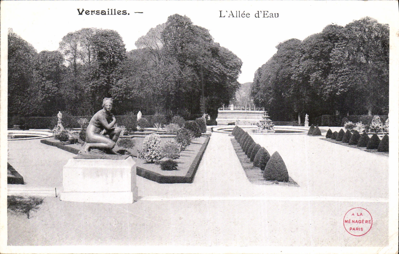 CPA Versailles l'Allee d'Eau