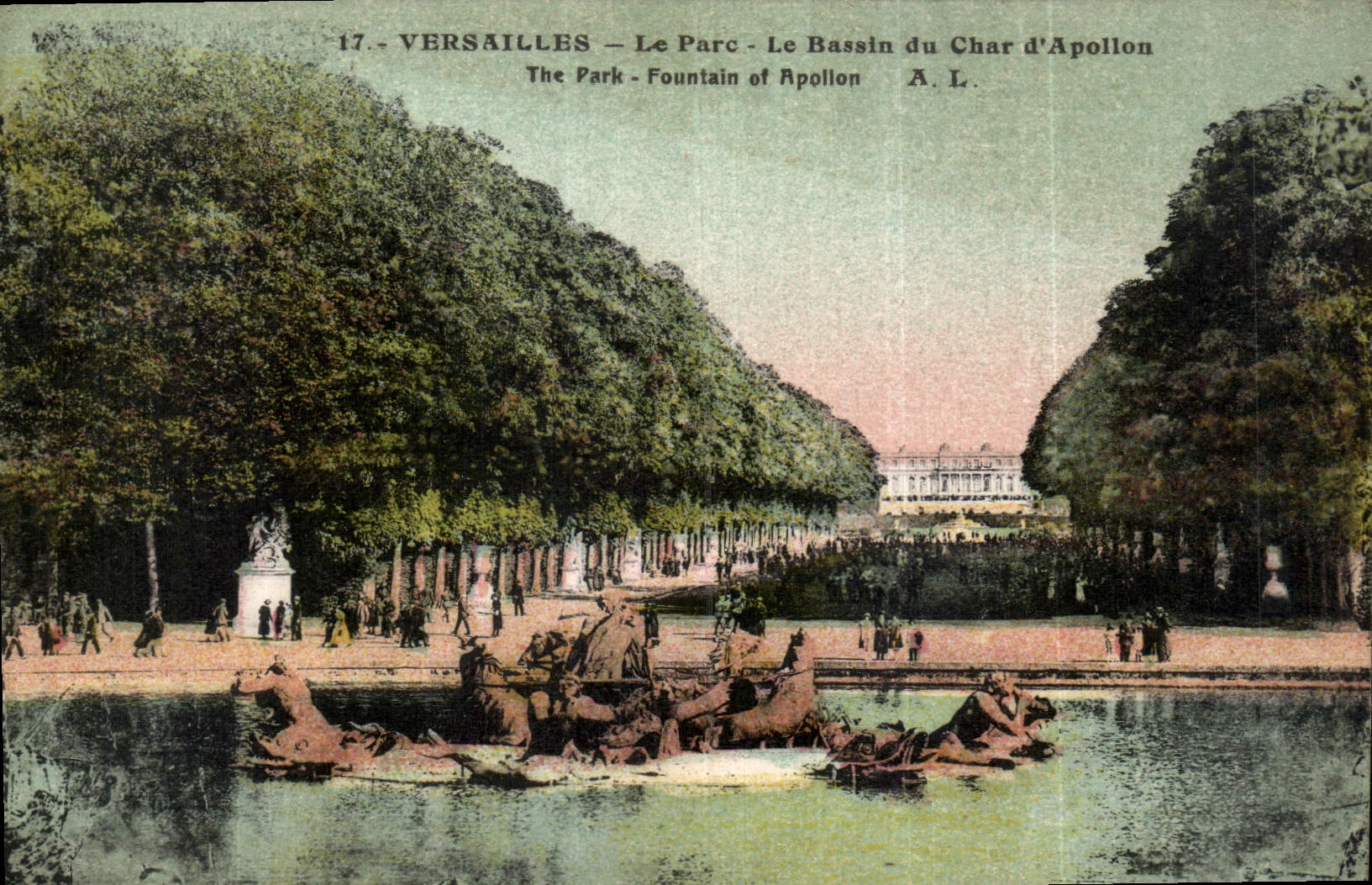 CPA Versailles le Parc le Bassin du Char d'Apollon 