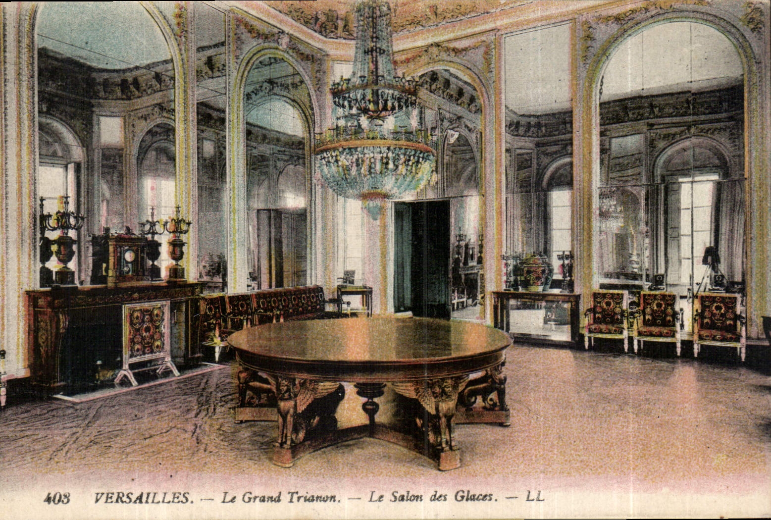 CPA Versailles le Grand Trianon le Salon des Glaces 