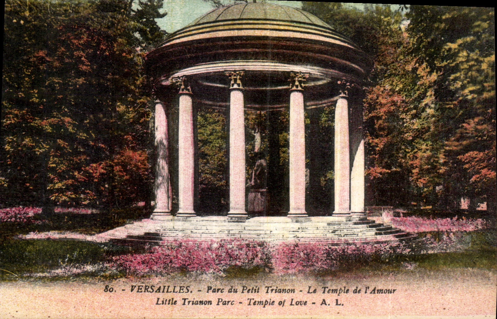 CPA Versailles Parc du Petit Trianon Le Temple de l'Amour 