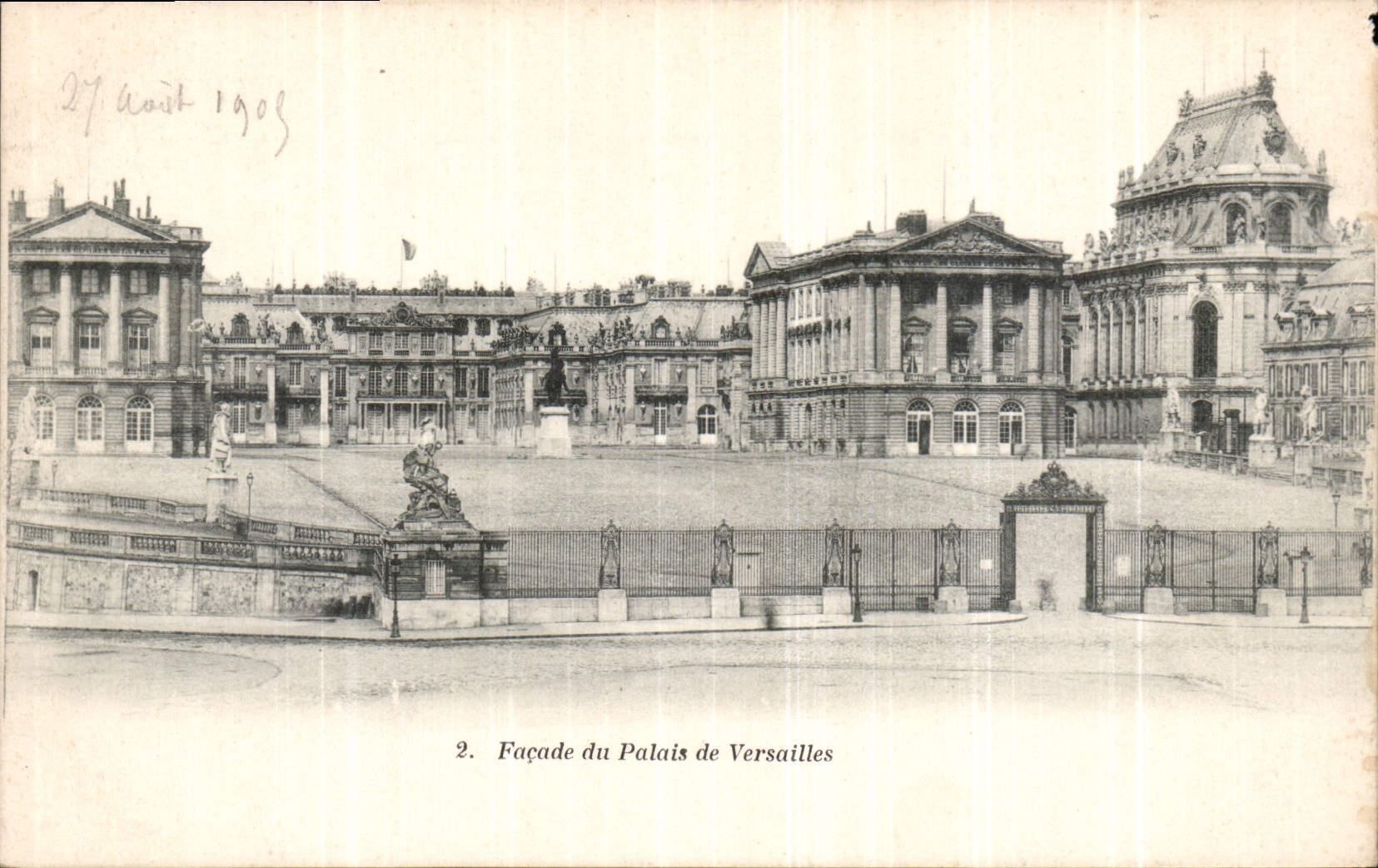 CPA Facade du Palais de Versailles 
