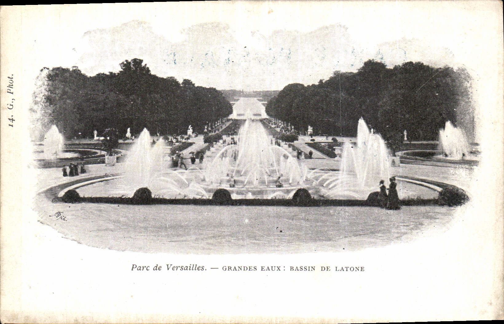 CPA Palais de Versailles grandes eaux bassin de latone 
