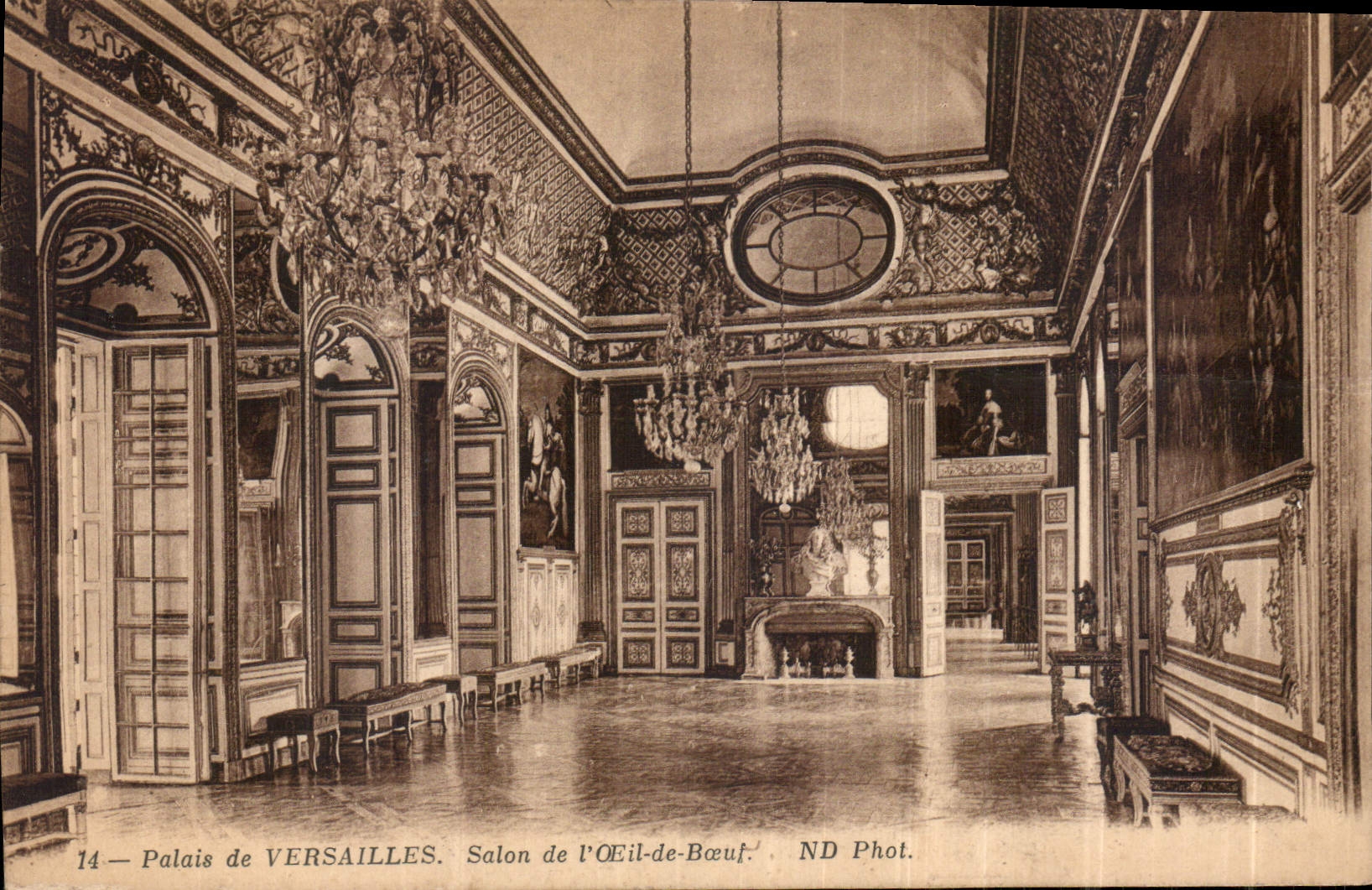 CPA Palais de Versailles Salon de l'Oeil de Boeuf 
