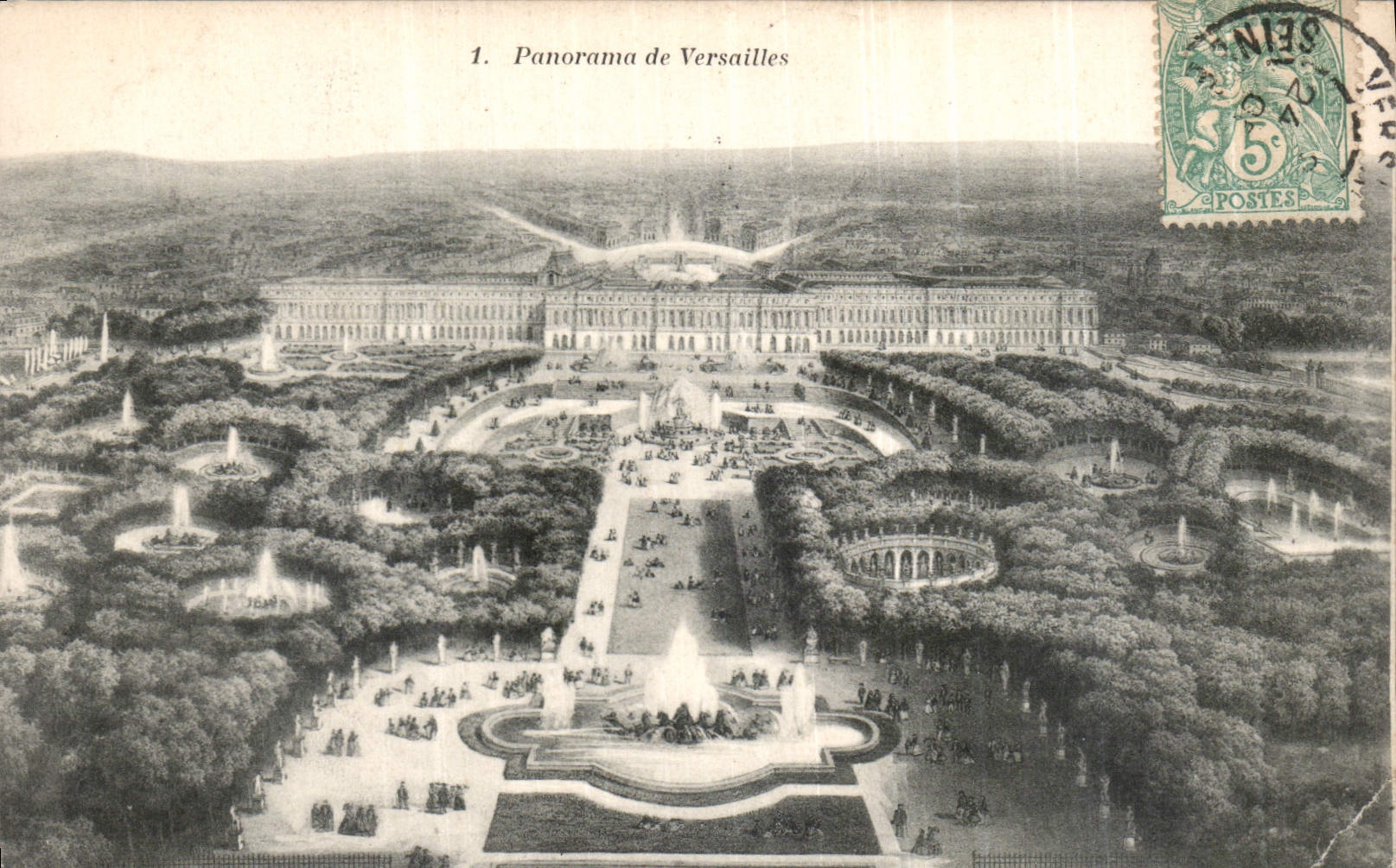 CPA Panorama de Versailles 