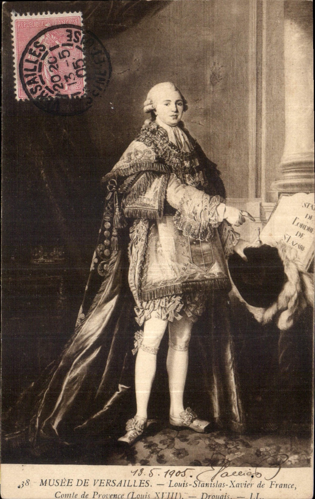CPA Musee de Versailles Louis Stanislas Xavier de France Comte de Provence 