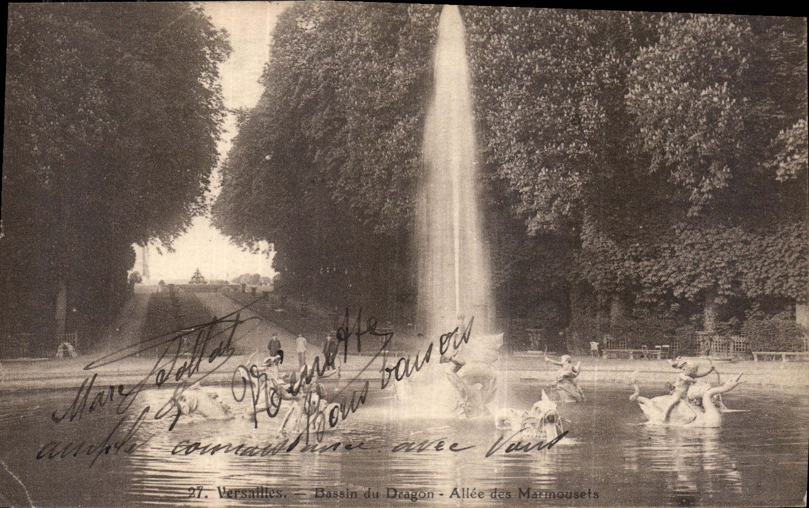 CPA Versailes Bassin du Dragon 