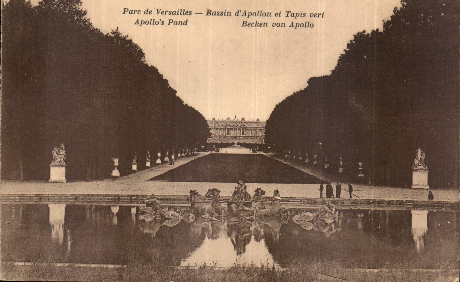 CPA Parc de Versailles Bassin d'Apollon et Tapis vert 