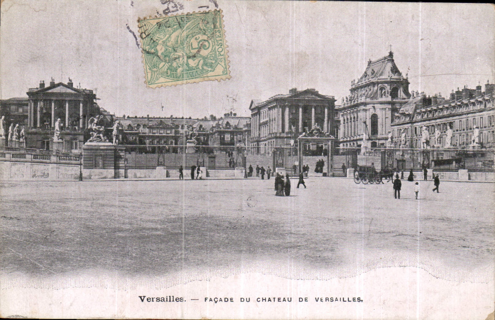 CPA Versailles Facade du Chateau de Versailles 