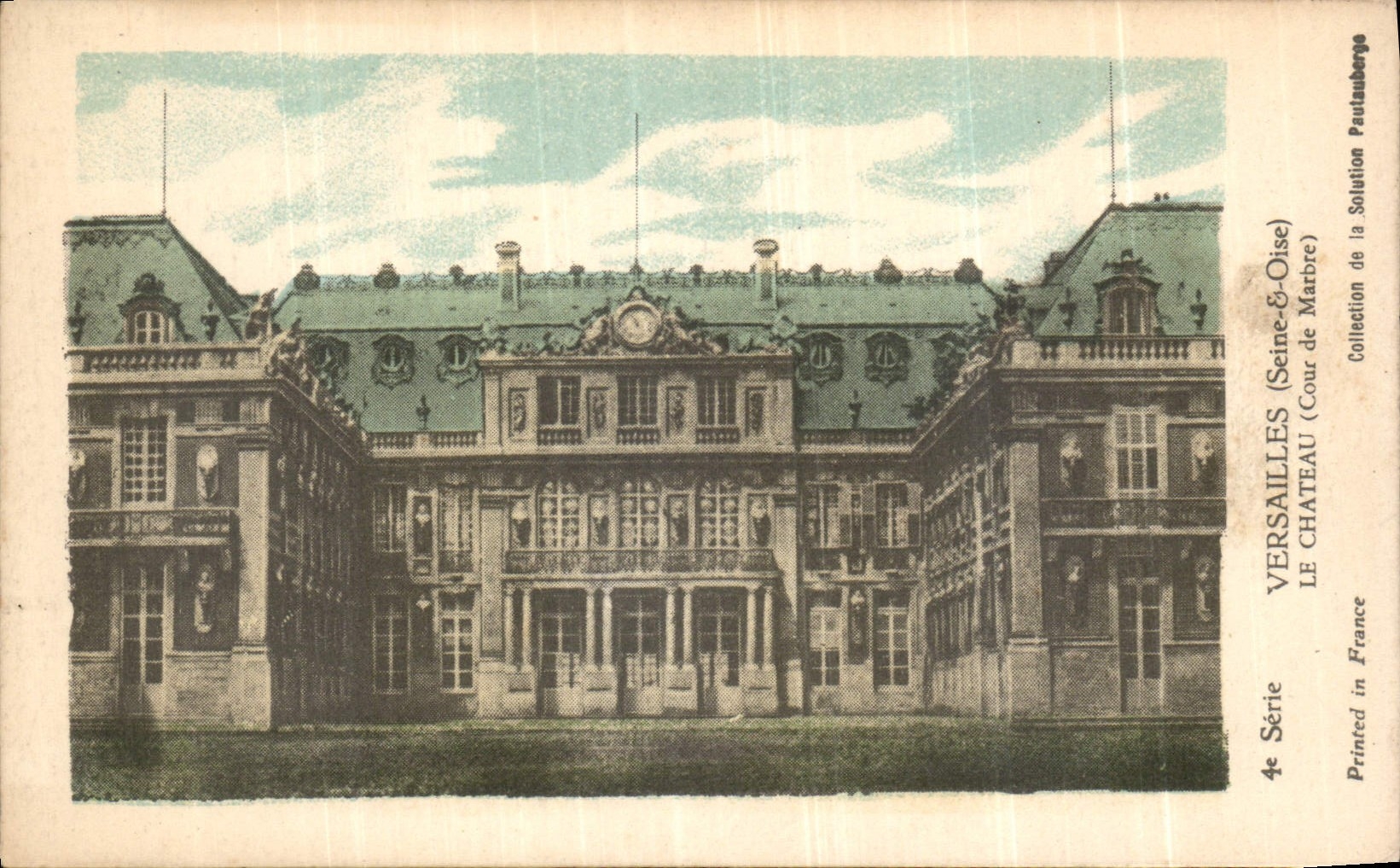 CPA Versailles Seine & Oise Le Chateau Cour de Marbre 