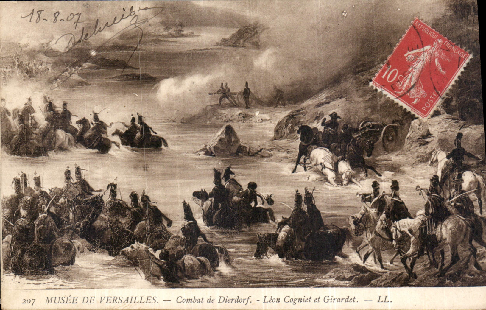 CPA Musee de Versailles Combat de Dierdorf Leon Cogniet et Girardet 