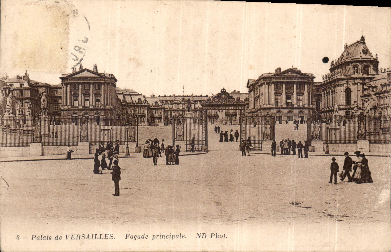 CPA Palais de Versailles facade principale 