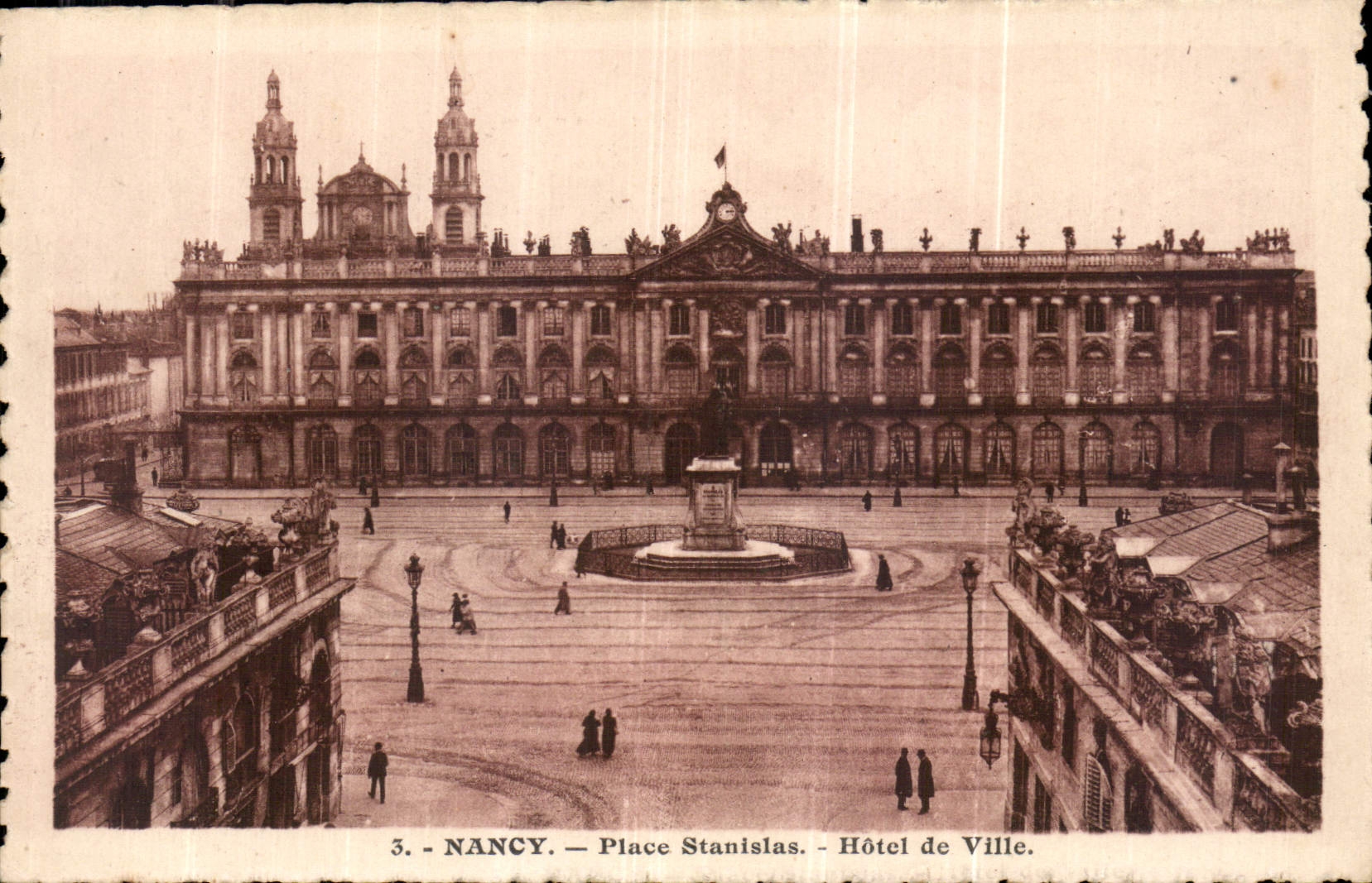 CPA Nancy Place Stanislas Hotel de Ville