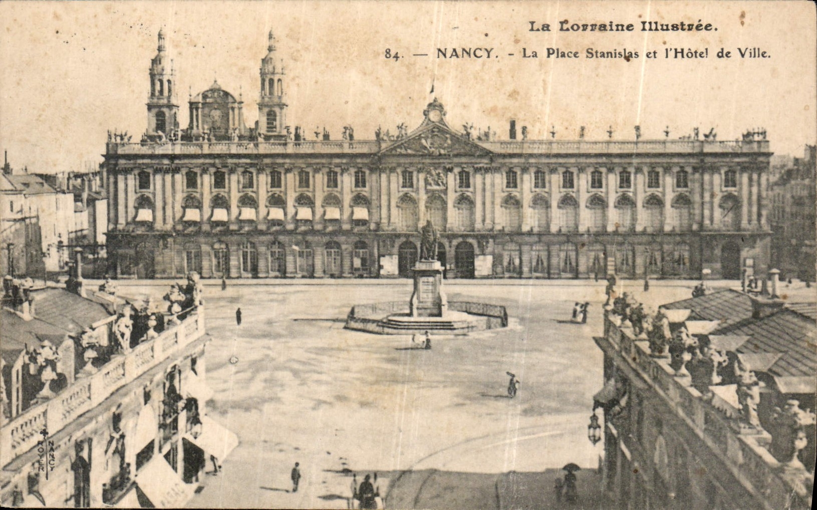 CPA La Lorraine Illustree Nancy la Place Stanislas et l'Hotel de Ville 