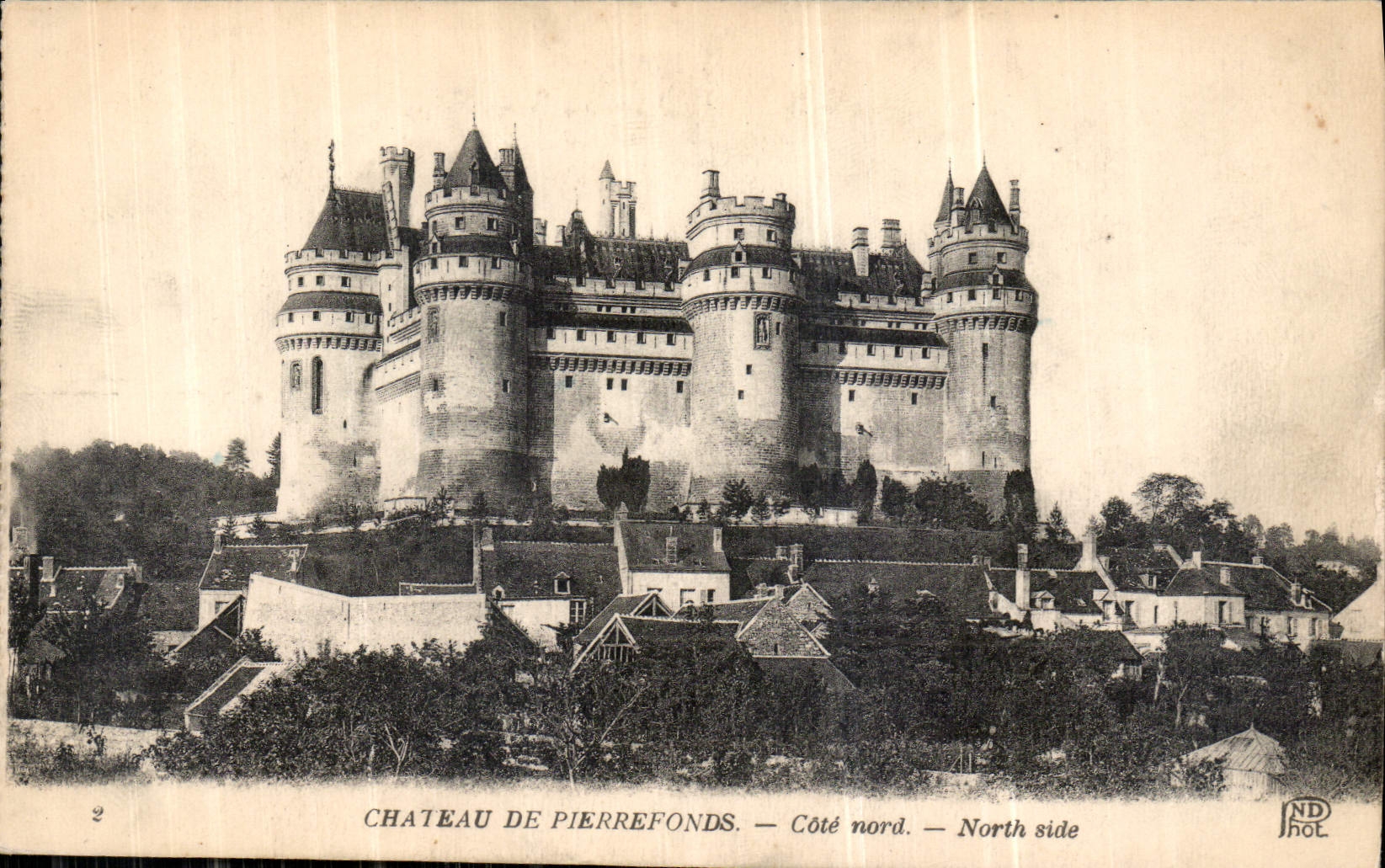 CPA Chateau de Pierrefonds Cote nord