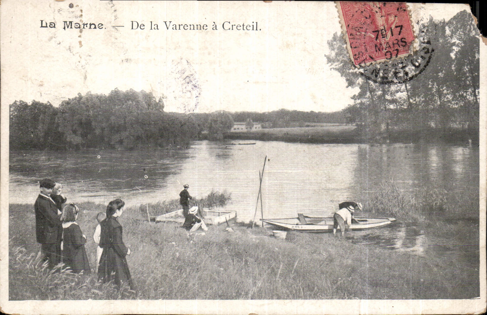 CPA La Marne De la Varenne a Creteil 