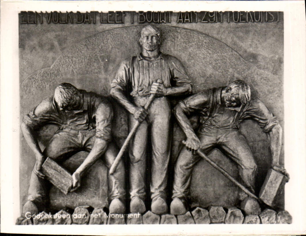 CPM Afsluitdijk Gedenk steen dan net Monument