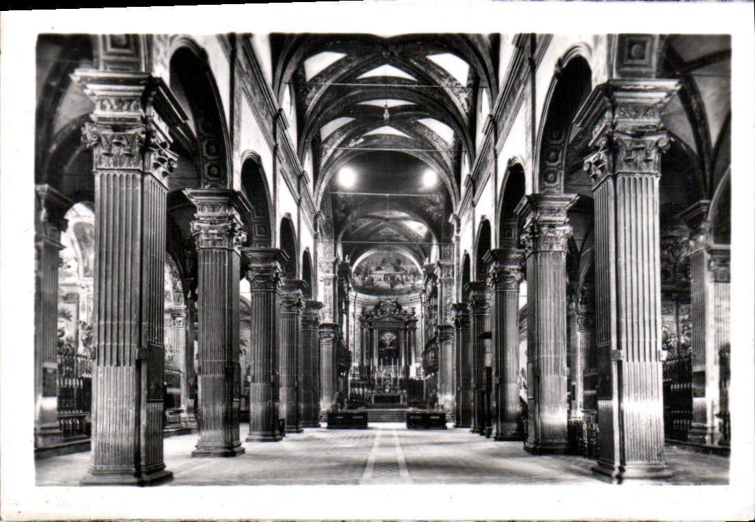 CPA Parma Interieur de l'Eglise Abbatial de S Jean Evangeliste