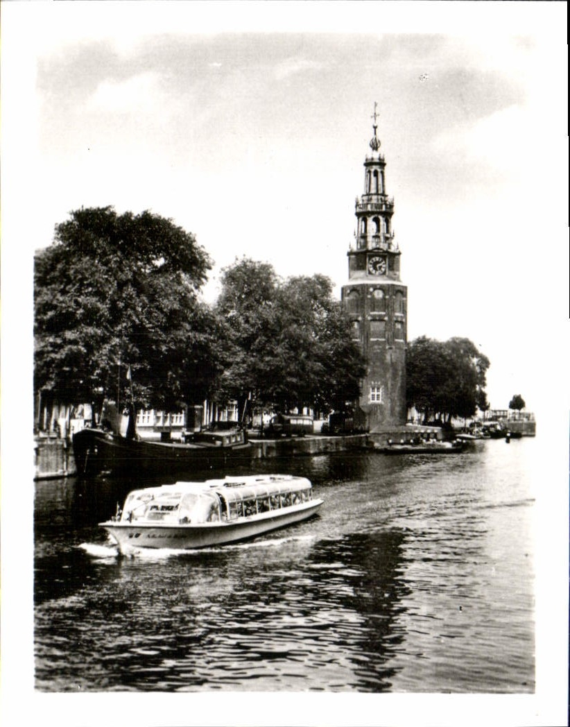 CPM Amsterdam Oude Schans avec la tour Montelbaan 