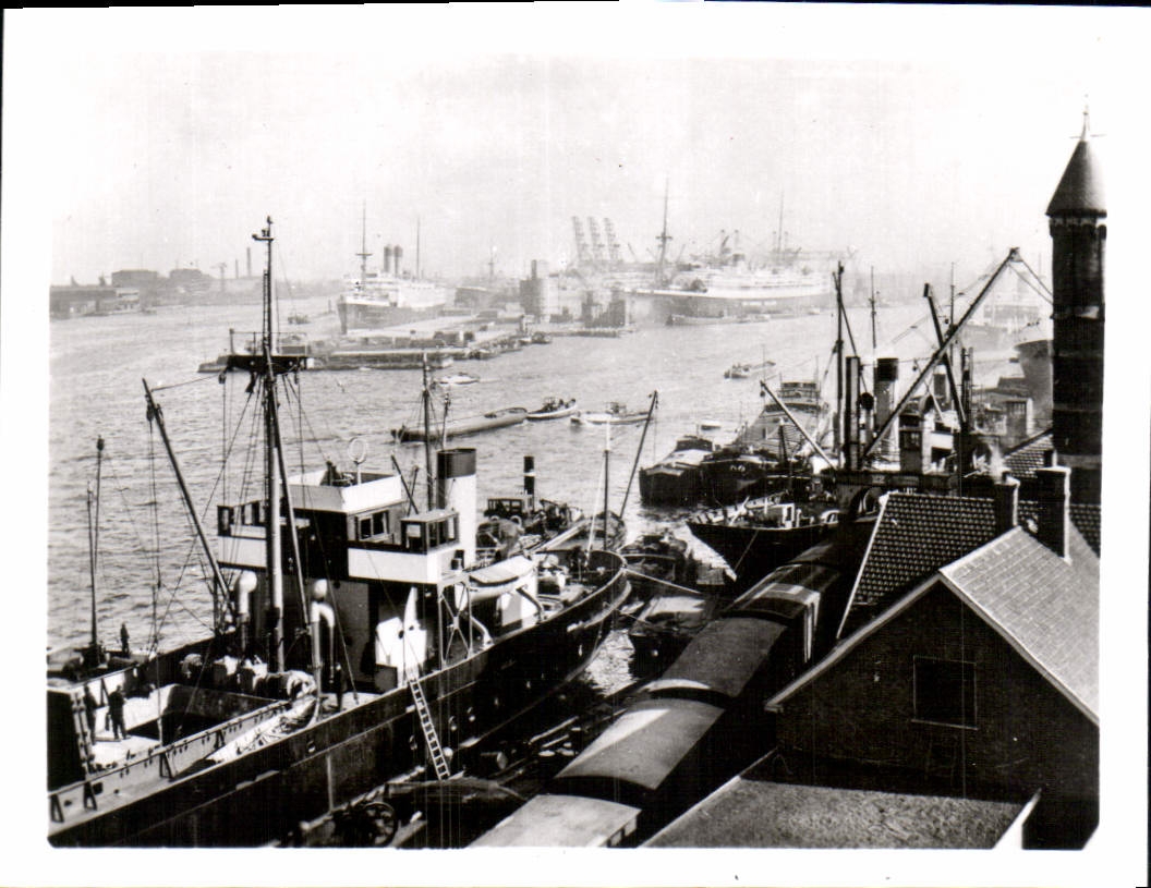 CPM Amsterdam vue sur le Port 