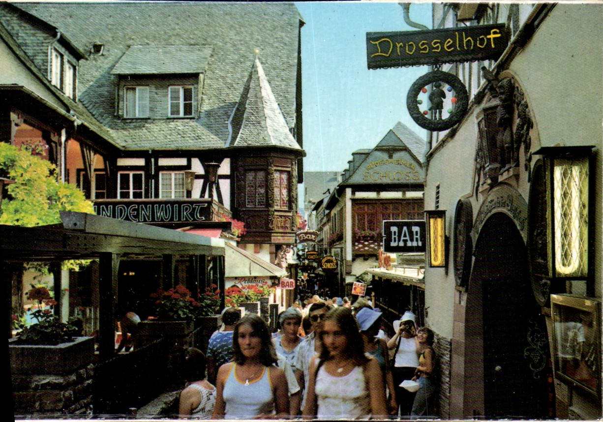 CPM Rudesheim Vue de la Drosselgasse 