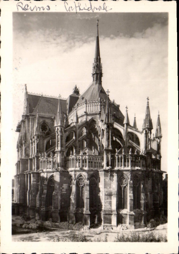 CPM Reims L'Abside de la Cathedrale 