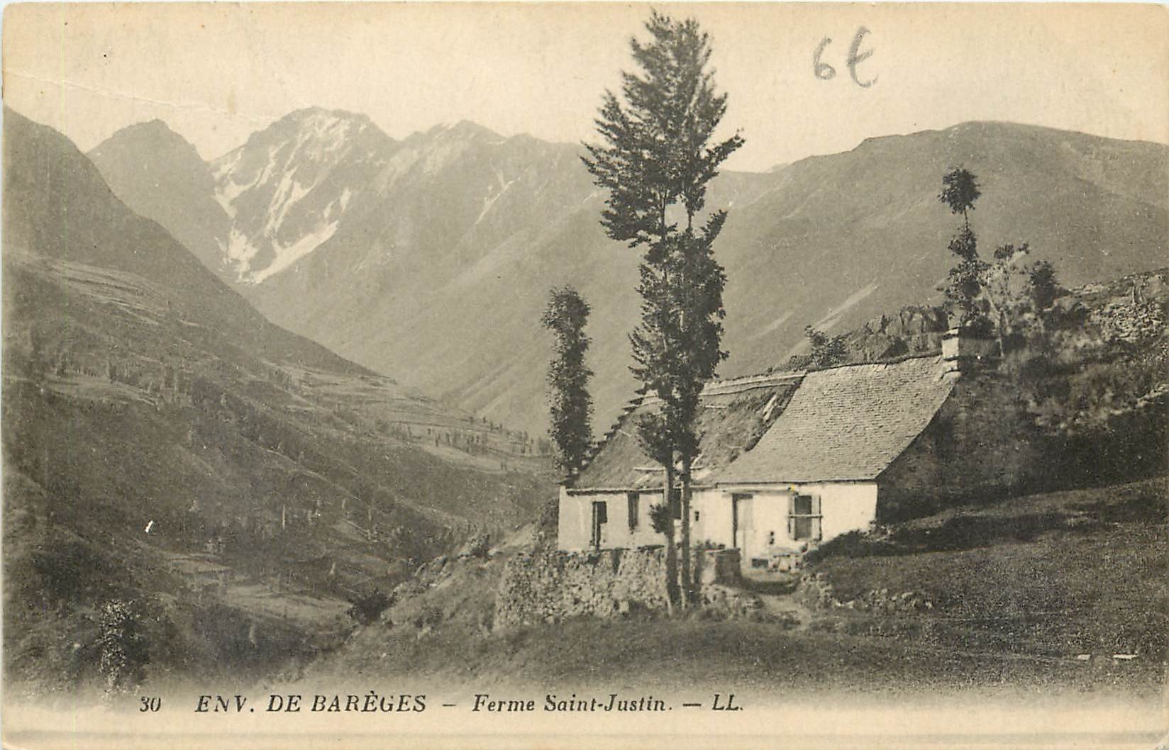 CPA Env de Bareges Ferme Saint Justin 