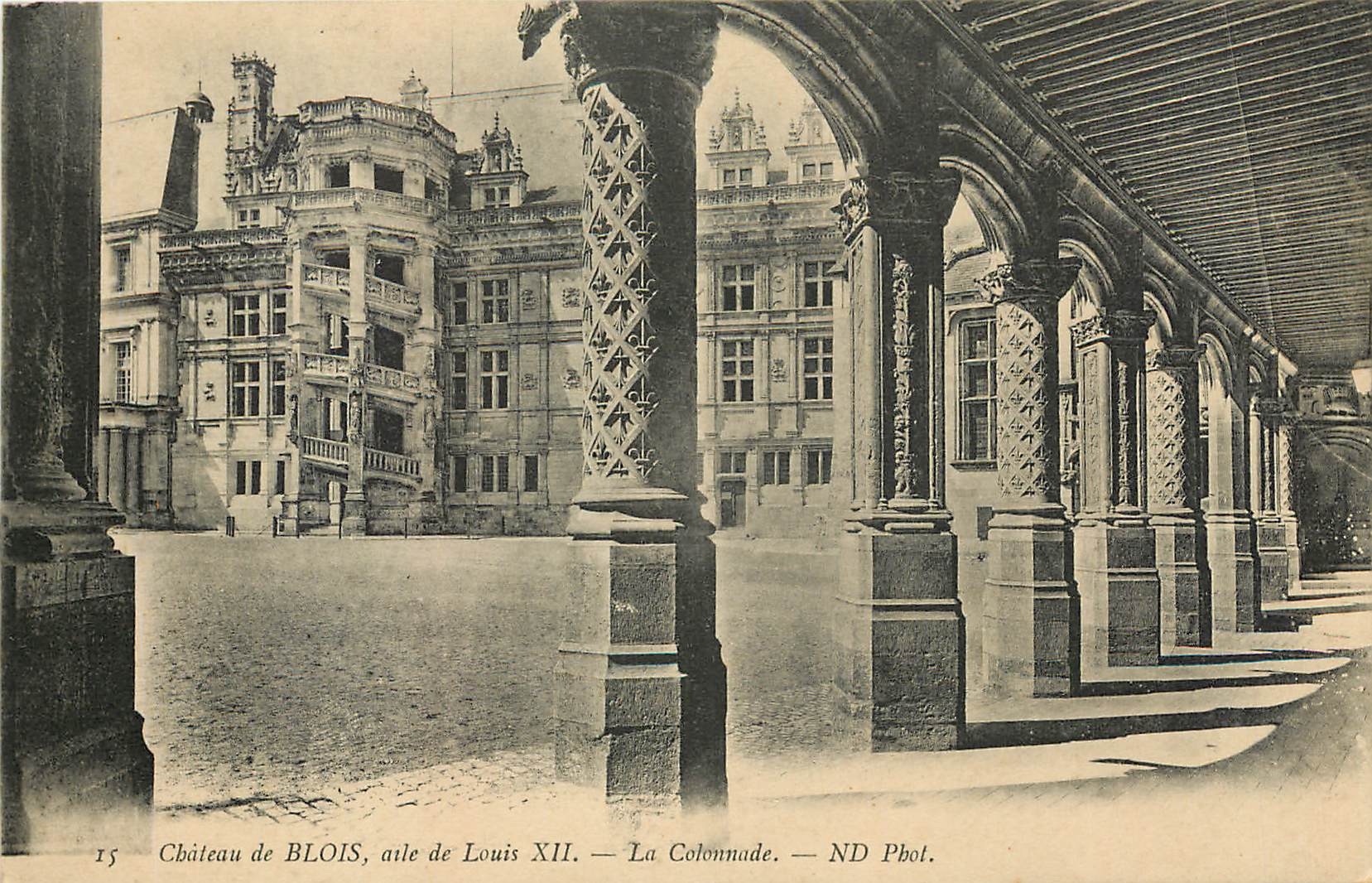 CPA Chateau de Blois aile de Louis XII La Colonnade 