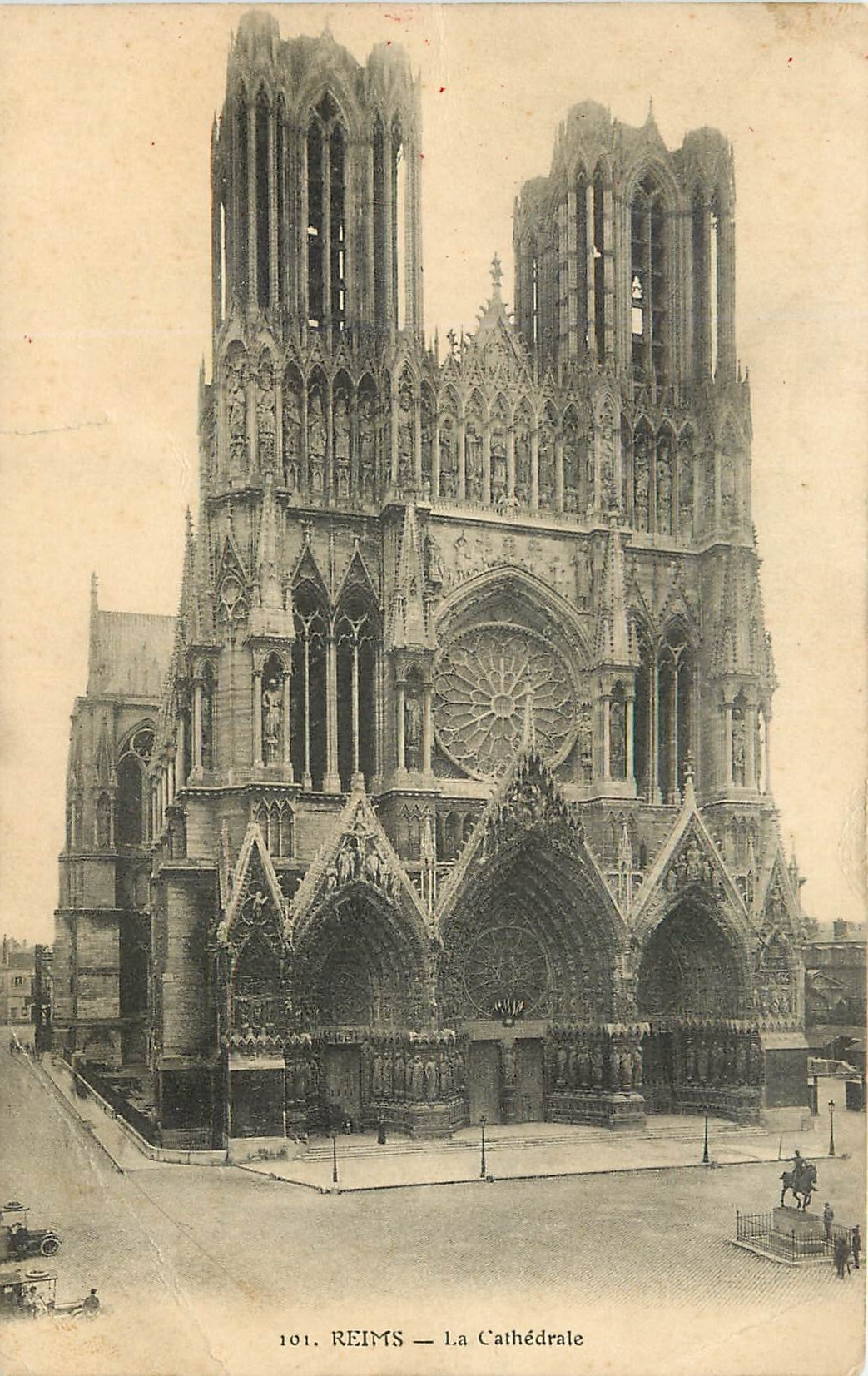 CPA Reims la Cathedrale