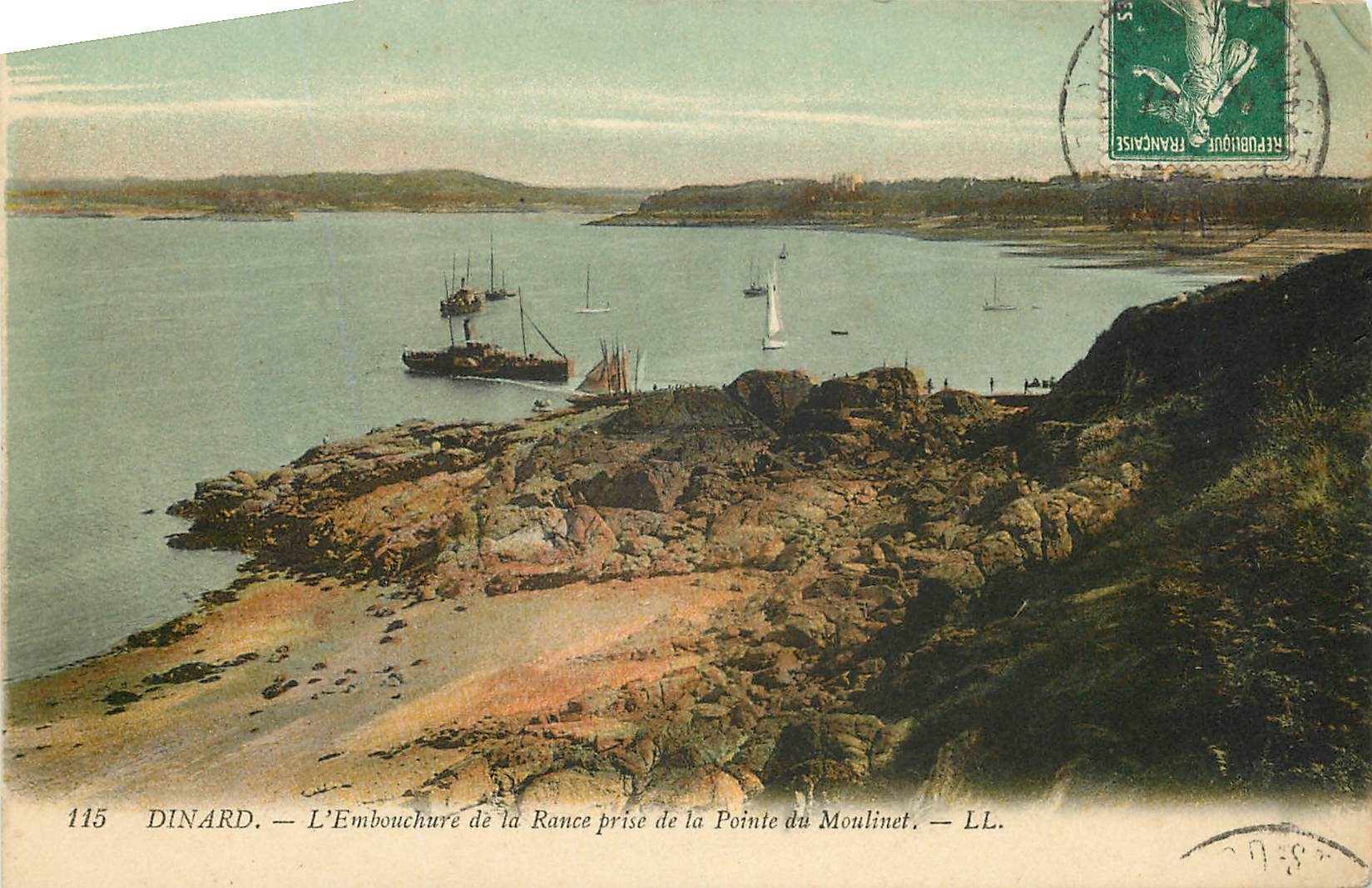 CPA Dinard L'Embouchure de la Rance prise de la Pointe du Moulinet 