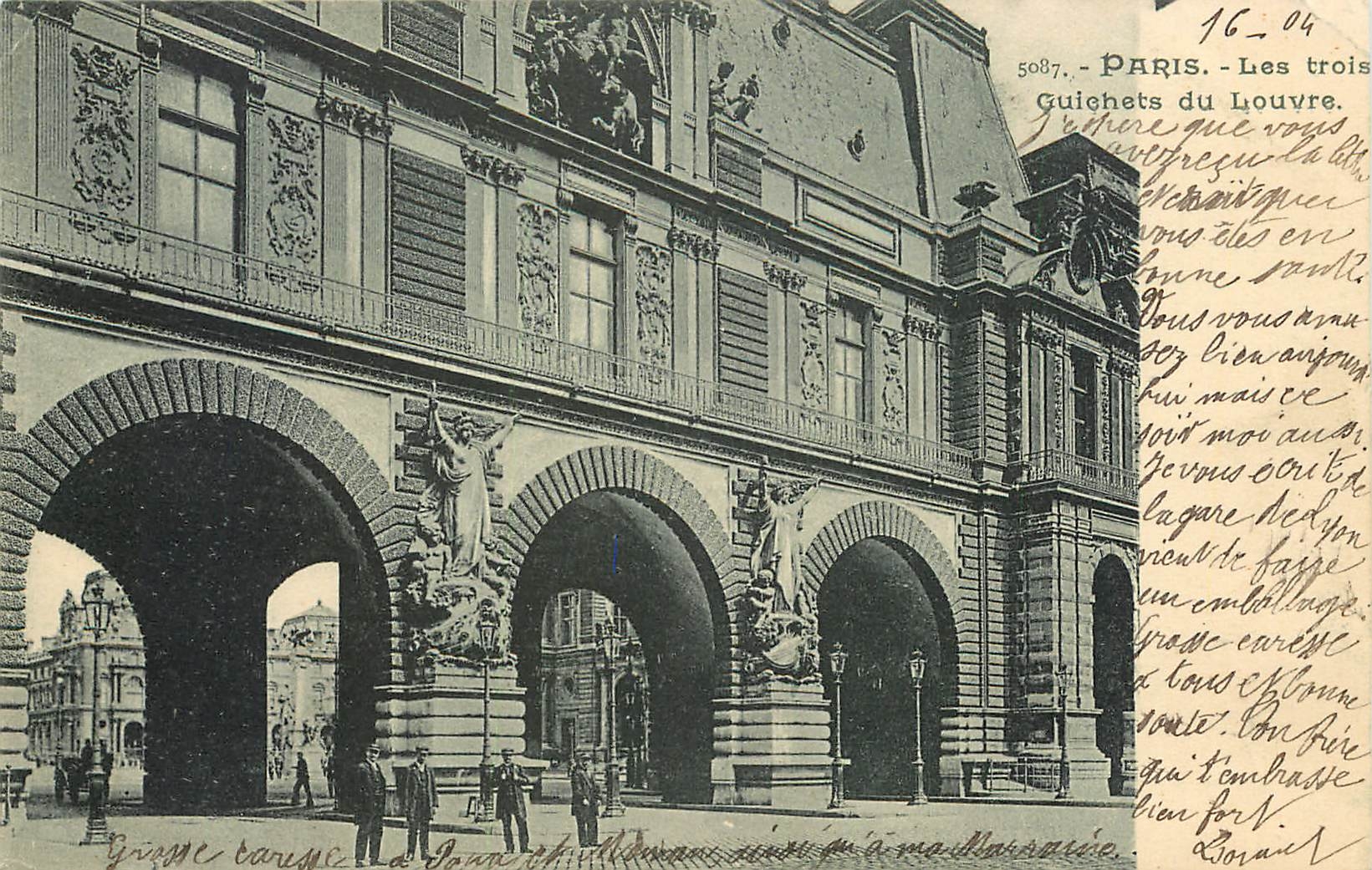 CPA Paris Les trois Guiehets du Louvre 