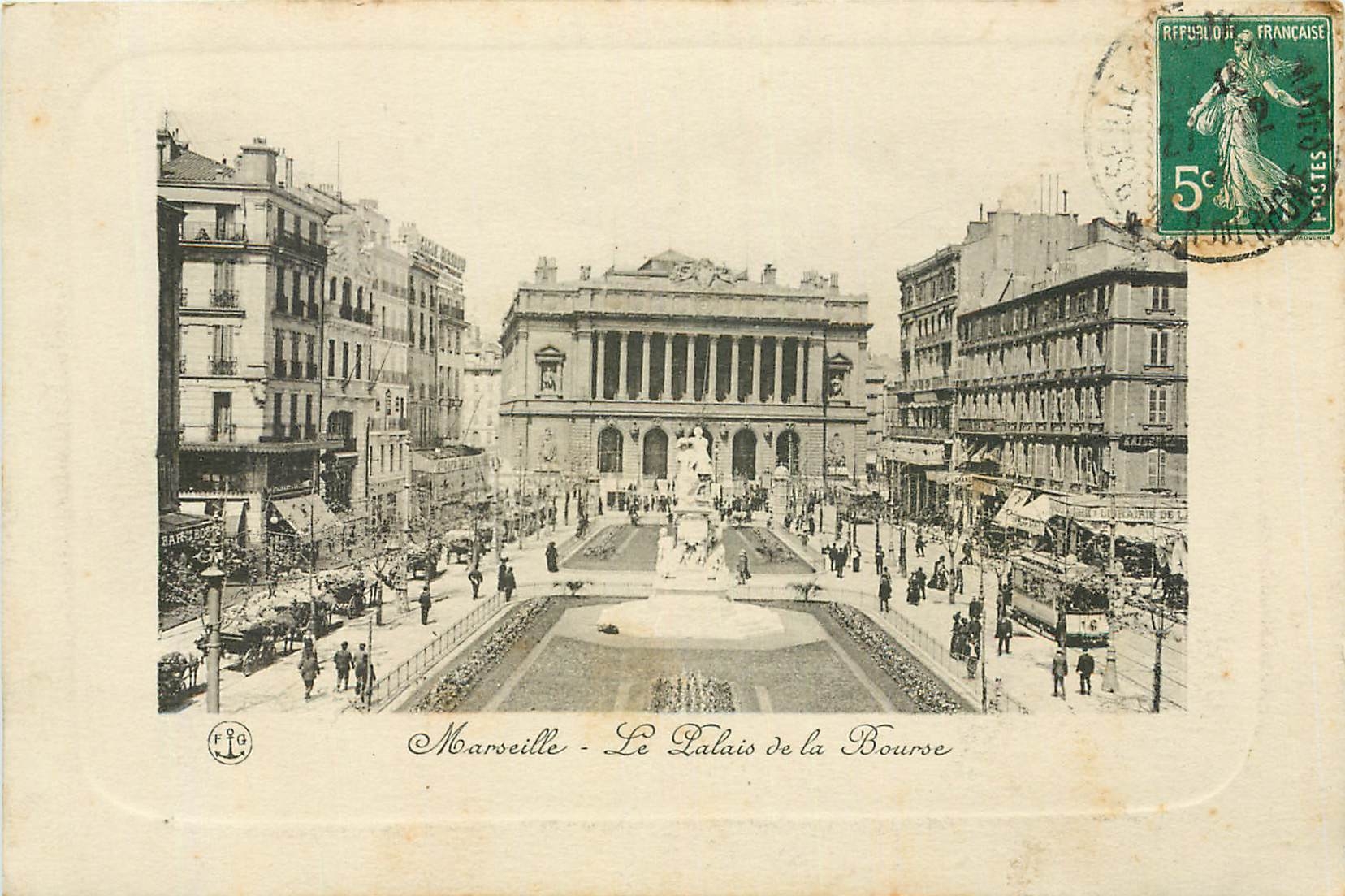 CPA Marseille Le Palais de la Bourse 