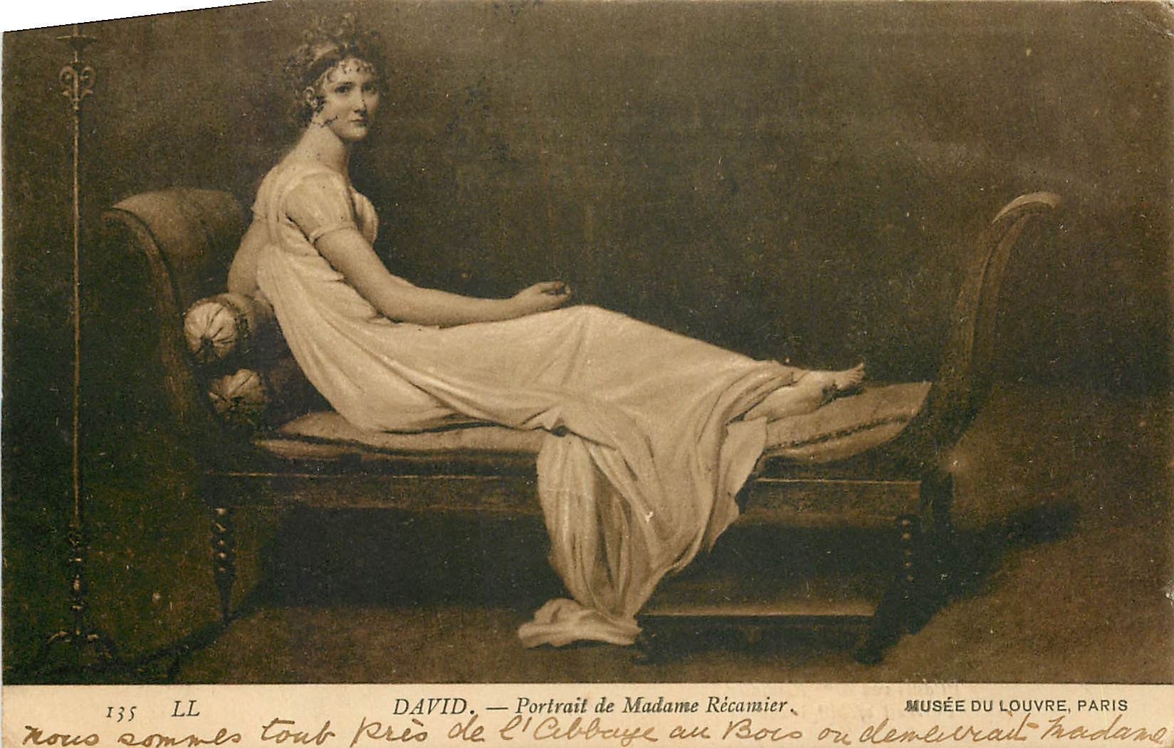 CPA David Portrait de Madame Recamier Musee du Louvre Paris 