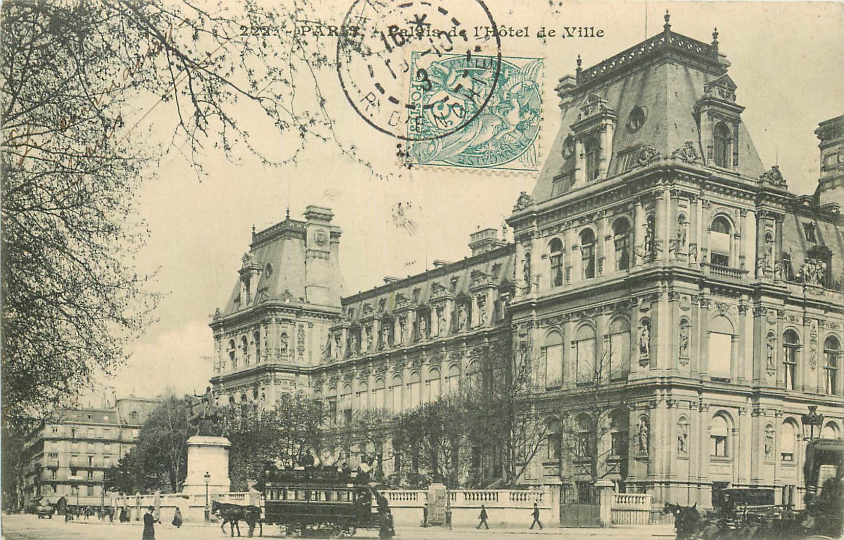 CPA Paris Palais de l'Hotel de Ville