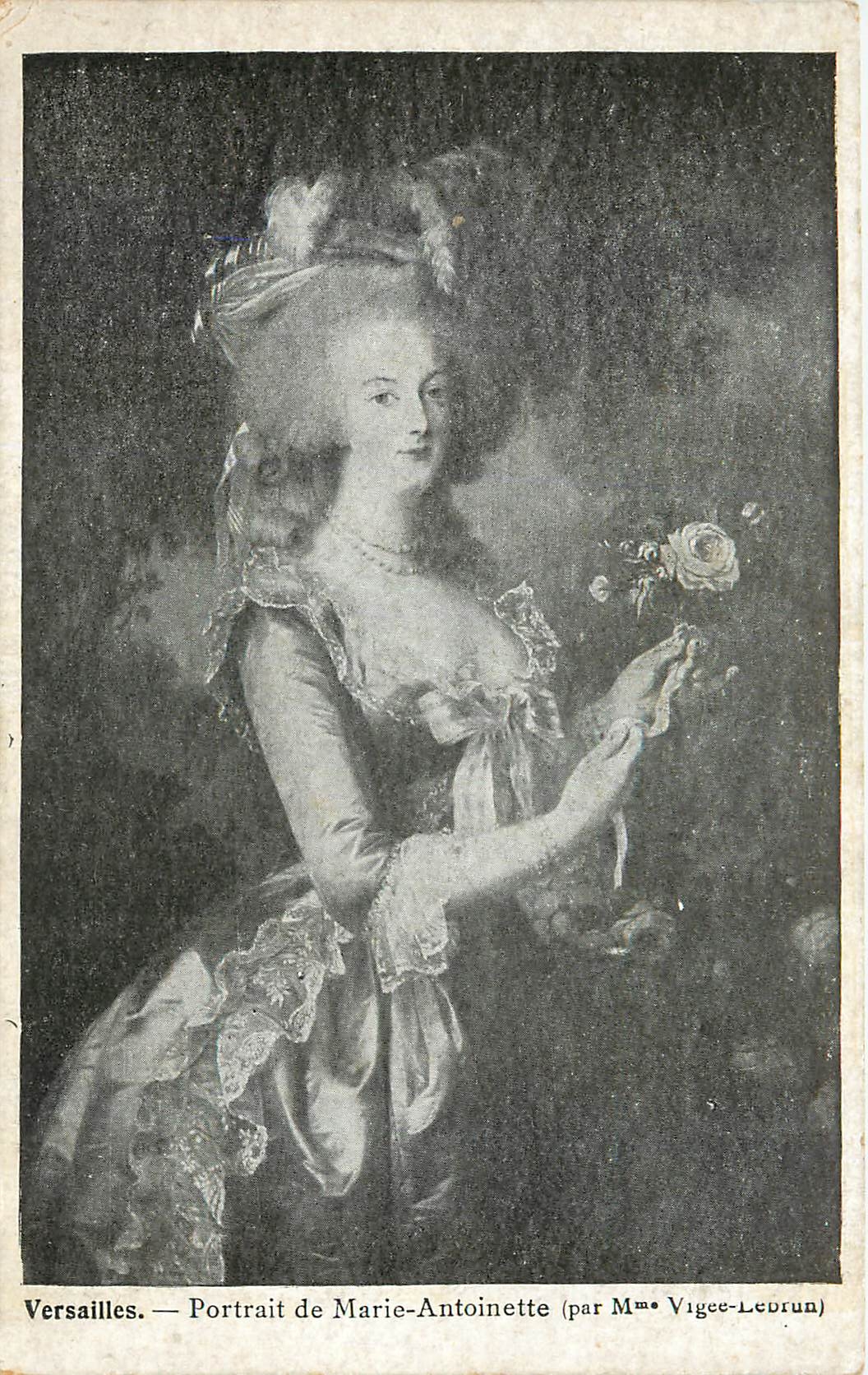 CPA Versailles Portrait de Marie Antoinette Vigee Lebrun