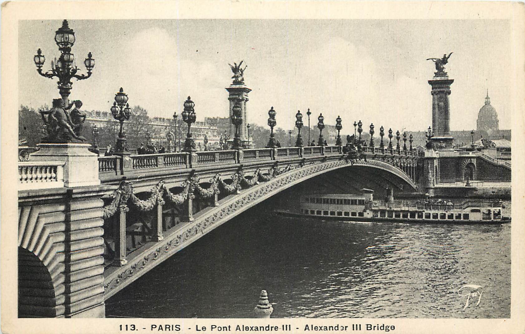 CPA Paris Le Pont Alexandre III 