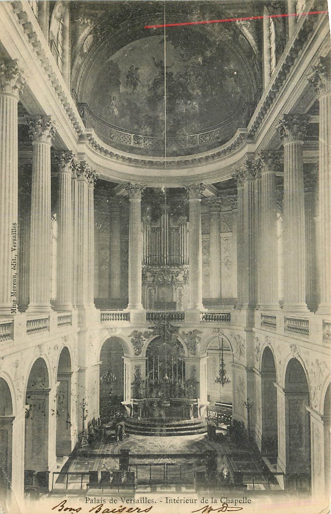 CPA Palais de Versailles Interieur de la Chapelle Orgue