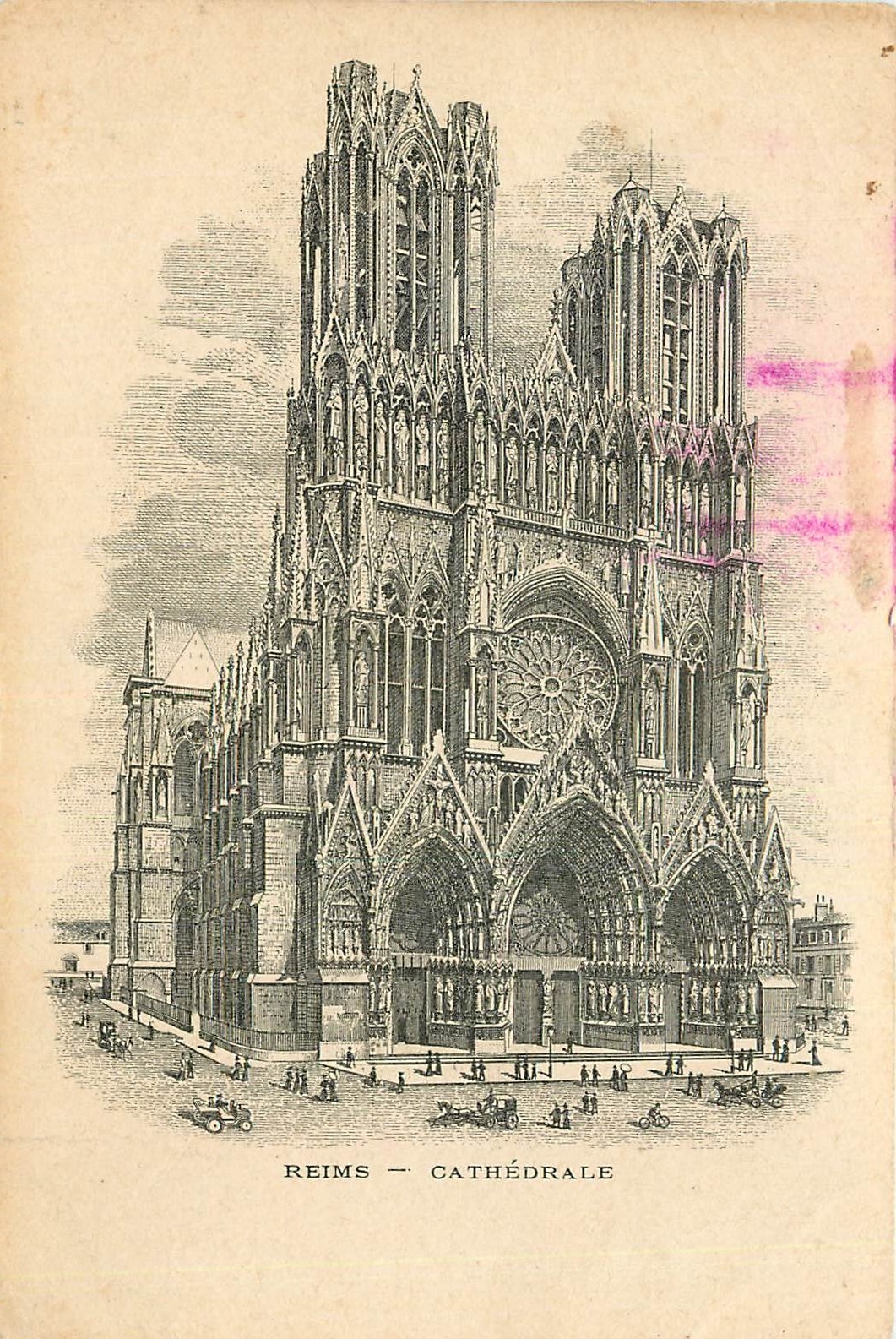 CPA Reims la Cathedrale 