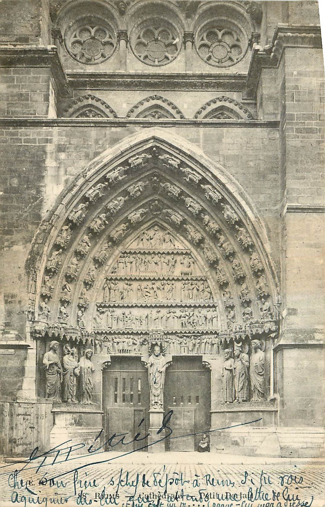 CPA Reims Cathedrale 