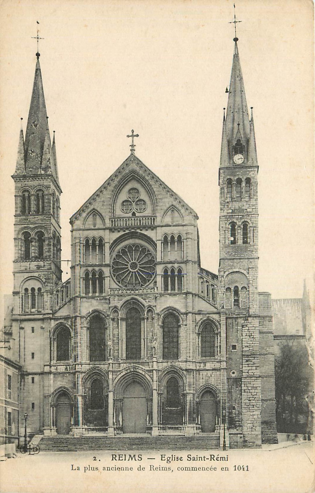CPA Reims Eglise Saint Remi 