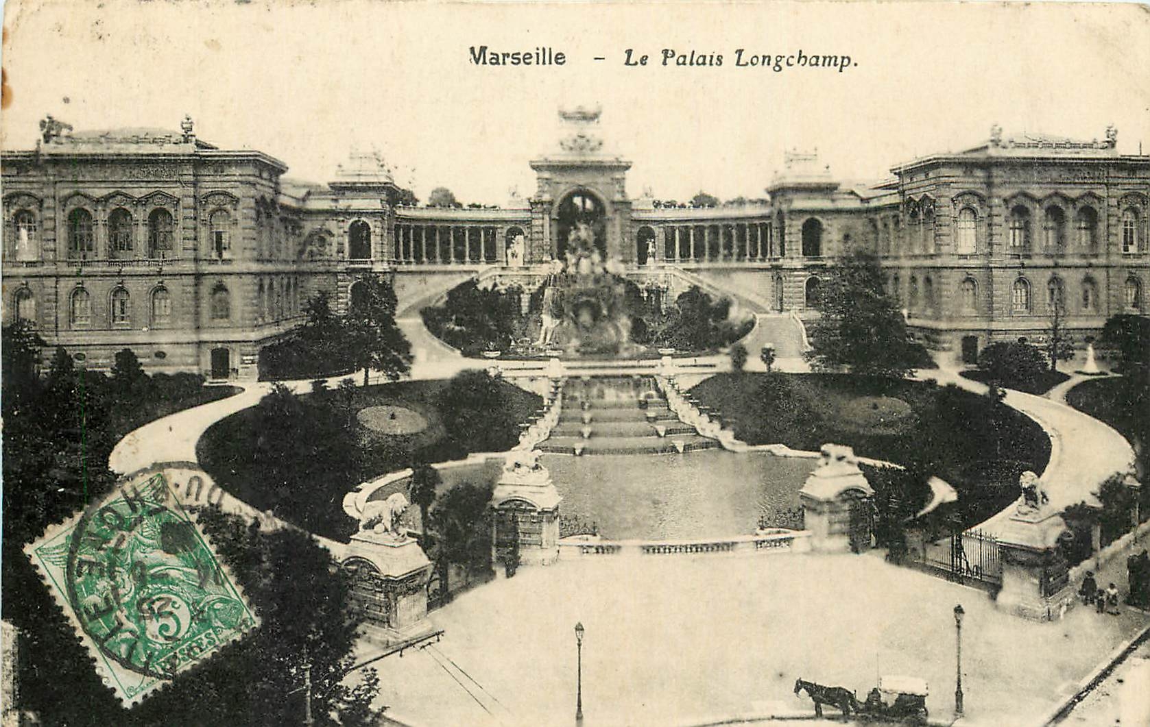CPA Marseille Le Palais Longchamp 