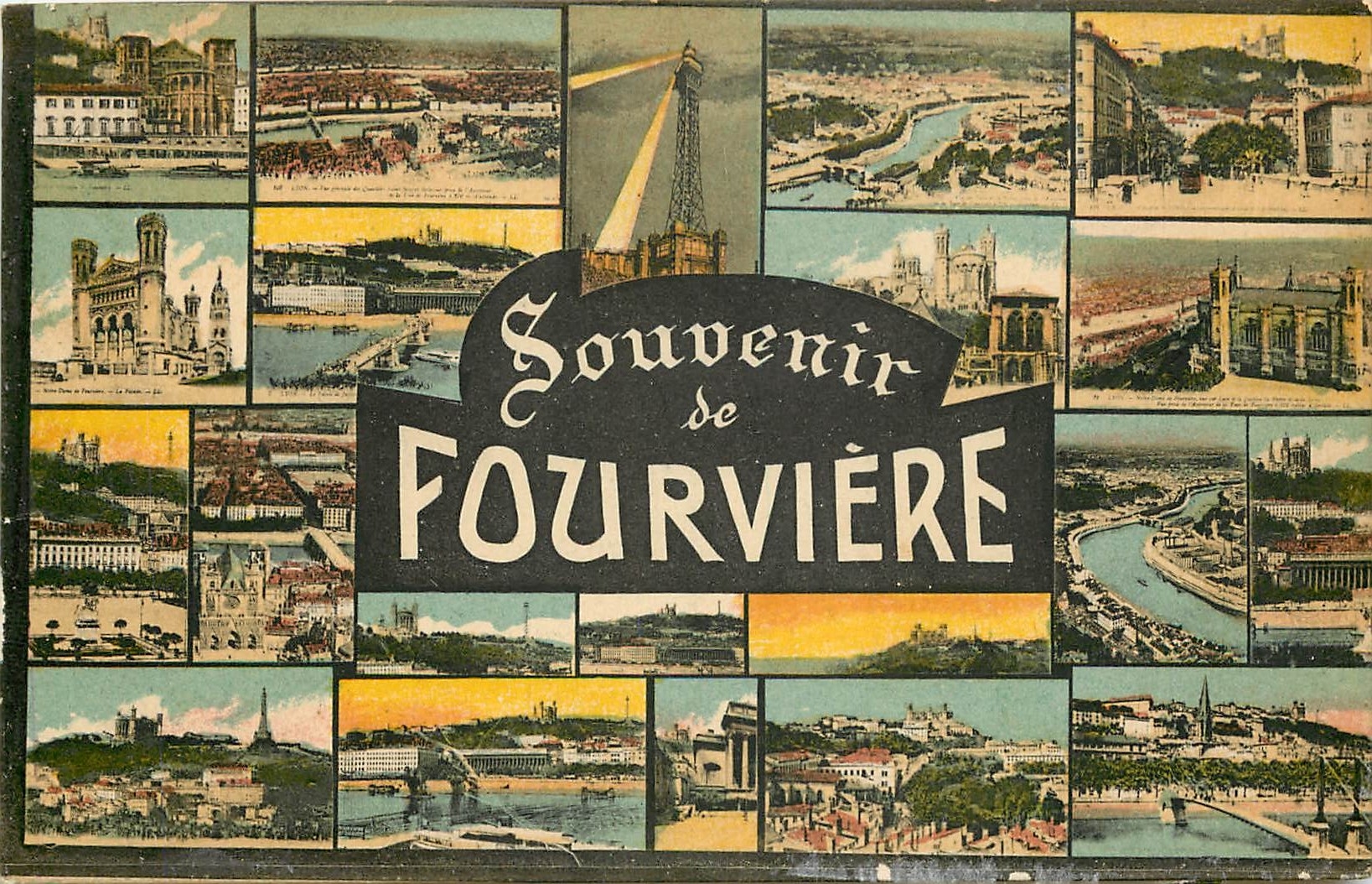 CPA Souvenir de Fourviere Lyon