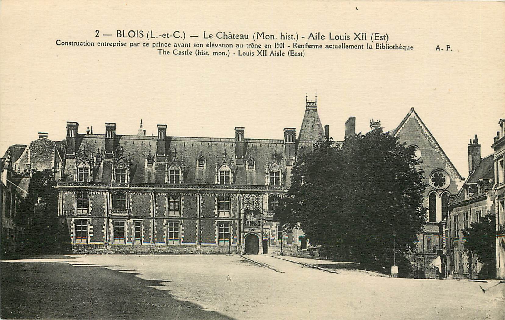 CPA Blois L et C le chateau mon hist aile Louis XII 