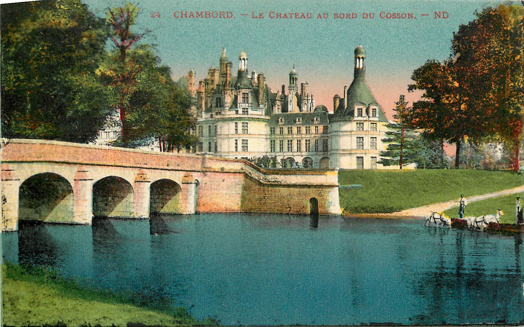 CPA Chambord le Chateau au Bord du Cosson